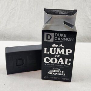 Duke Cannon Big Ass Lump of Coal Soap Lot 3 Activated Charcoal Bergamot Pepper
